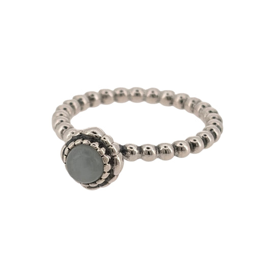 Add a meaningful piece to your jewellery collection with this pre-owned 925 sterling silver Pandora June birthstone ring, featuring a beautiful round moonstone at its centre.
Design: The ring features a classic birthstone design, with a round moonstone creating a delicate and timeless appearance suitable for everyday wear.
Material: Made from 925 sterling silver, complementing the soft appearance of the moonstone.