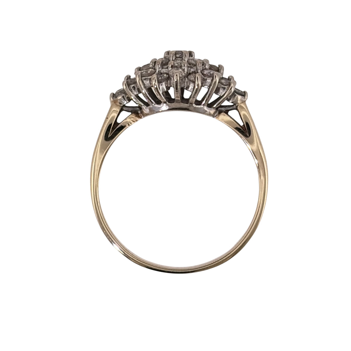 9ct Gold & Diamond Cluster Ring