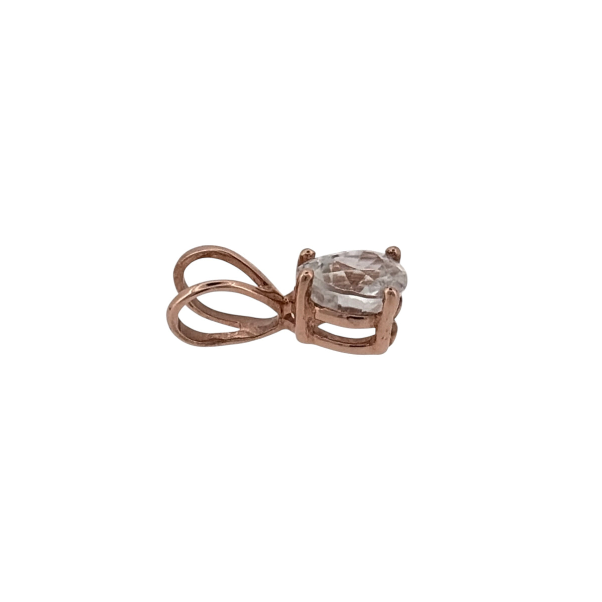9ct Gold & Cubic Zirconia Solitaire Pendant