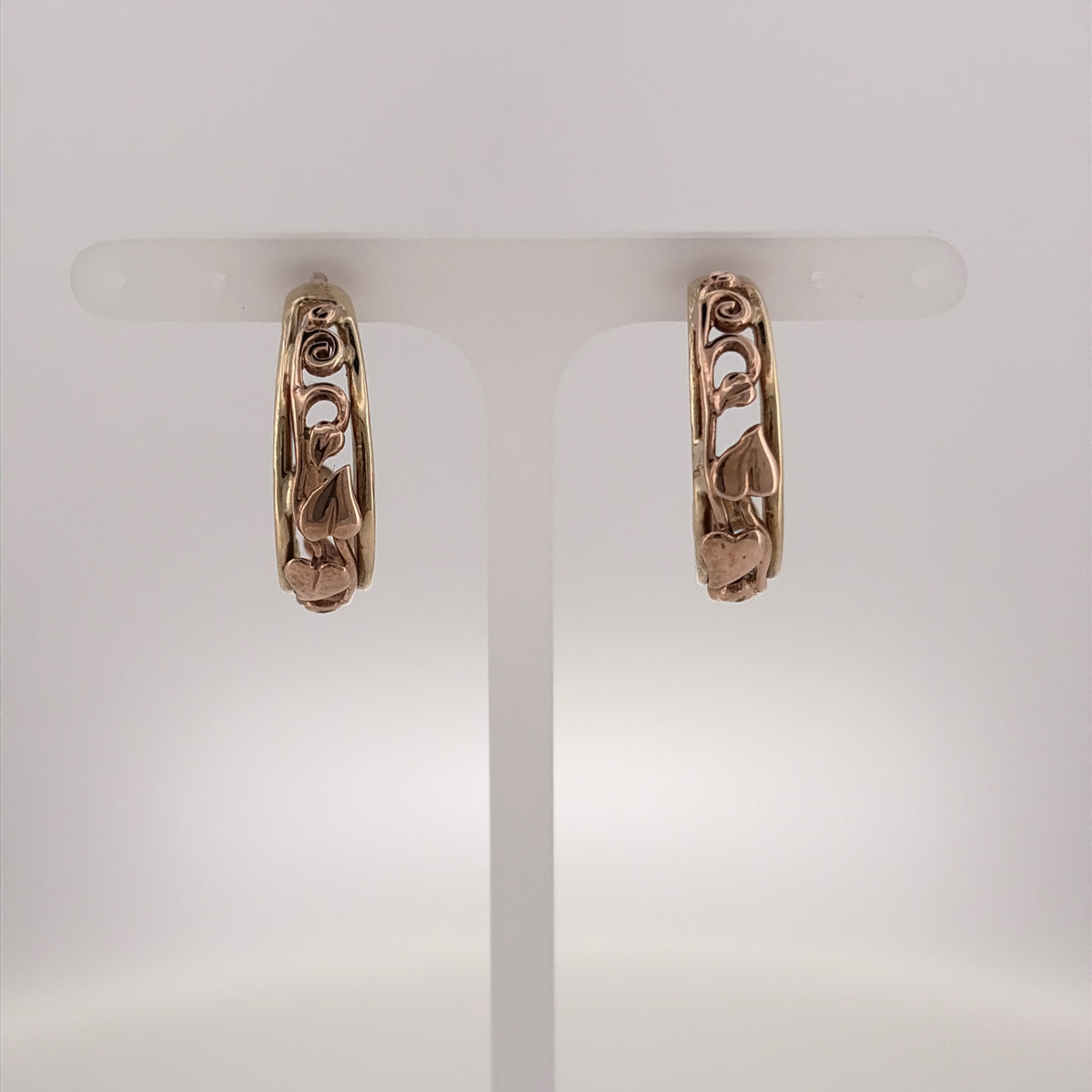 9ct Gold Clogau Tree of Life Half Hoop Earrings