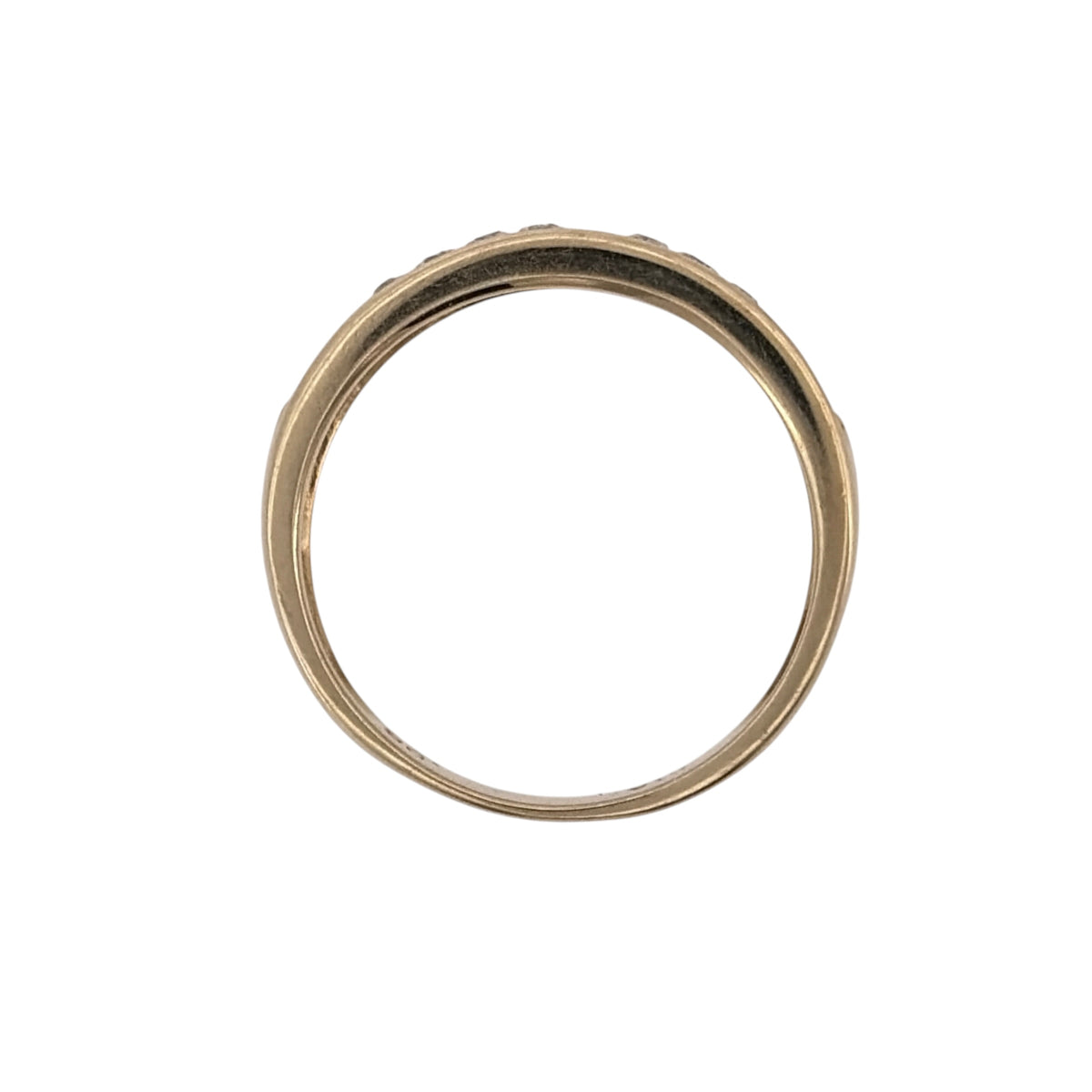9ct Gold & Diamond Band Ring