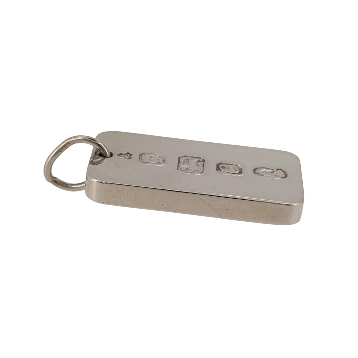 925 Silver Rectangle Ingot Pendant