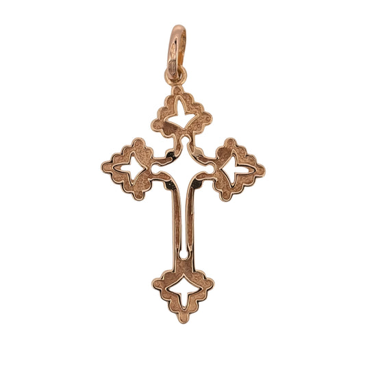 Add a meaningful piece to your jewellery collection with this pre-owned 9ct yellow gold fancy cross pendant, featuring a decorative design and a classic gold finish.
Design: The pendant features a traditional cross shape with fancy detailing, creating a distinctive and timeless appearance.
Material: Made from 9ct yellow gold, offering a warm gold finish that complements the decorative cross design.
Pendant Detail: The cross measures approximately 4.8cm long, including the bail, by 2.7cm wide.