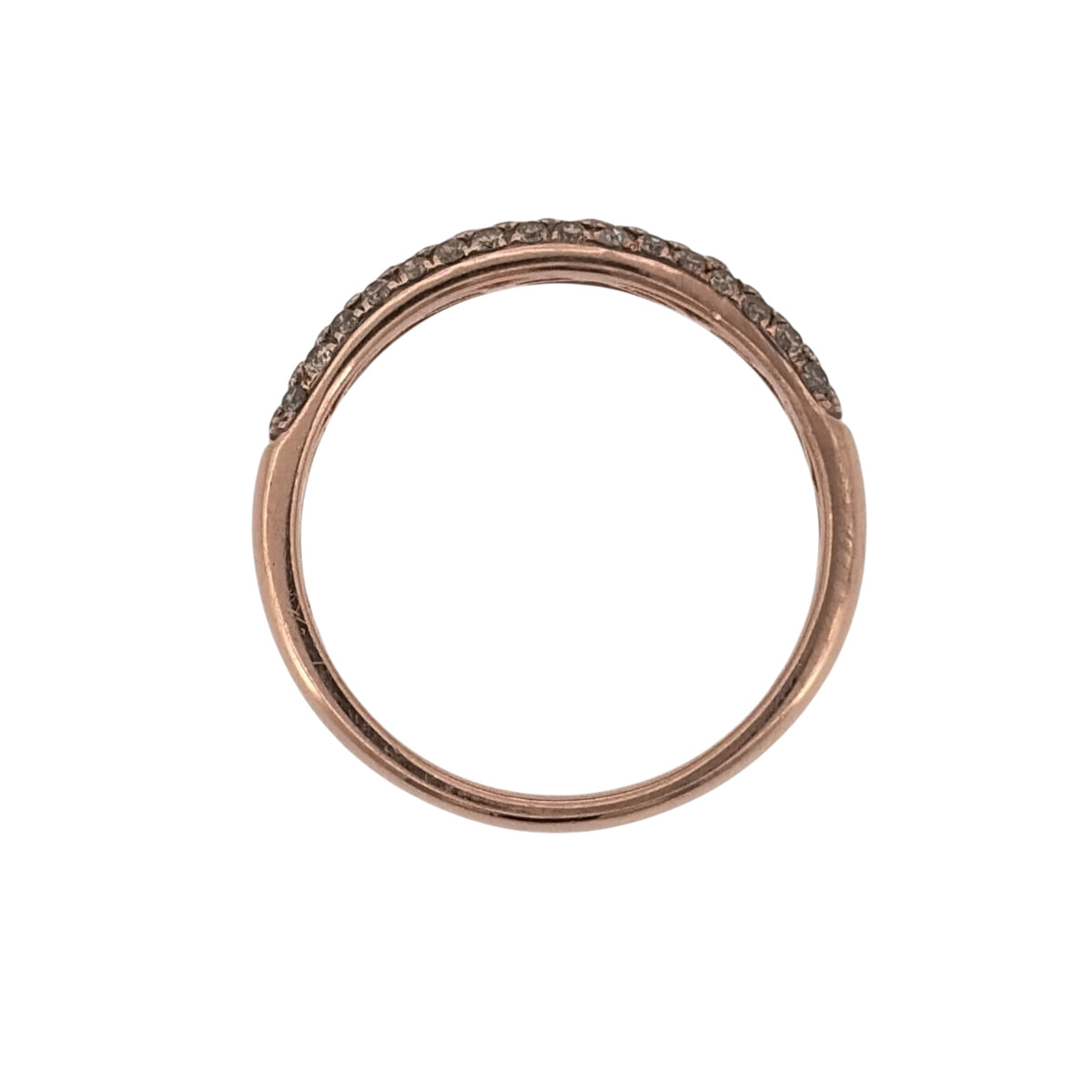 14ct Gold & Diamond Domed Band Ring