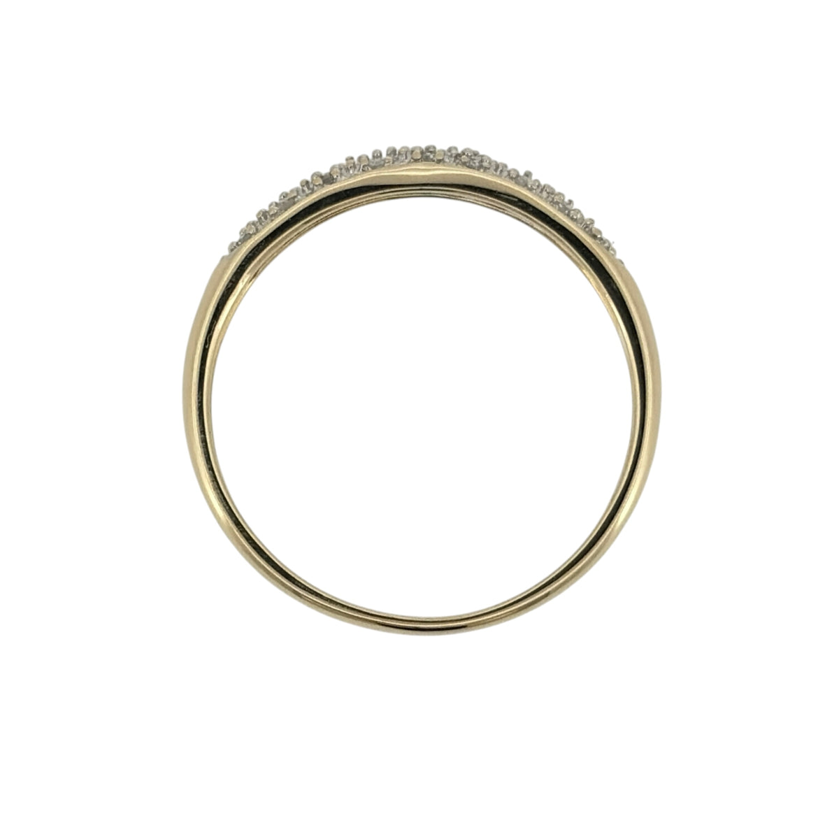 9ct Gold & Diamond Band Ring