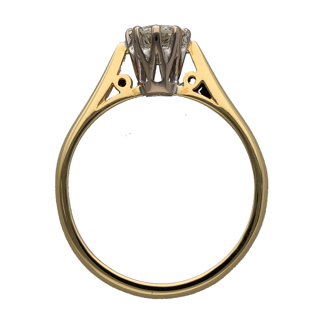 18ct Gold & Diamond Solitaire Ring