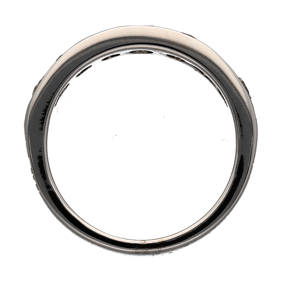 18ct White Gold & Diamond Band Ring