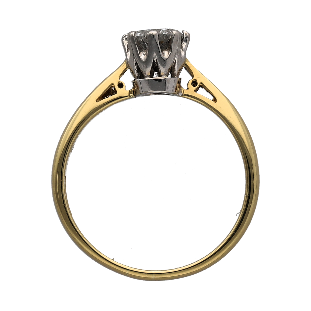 18ct Gold & Diamond Solitaire Ring