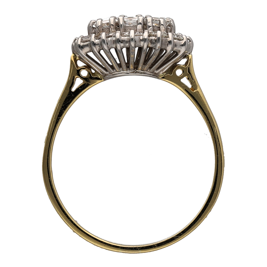 18ct Gold & Diamond Cluster Ring