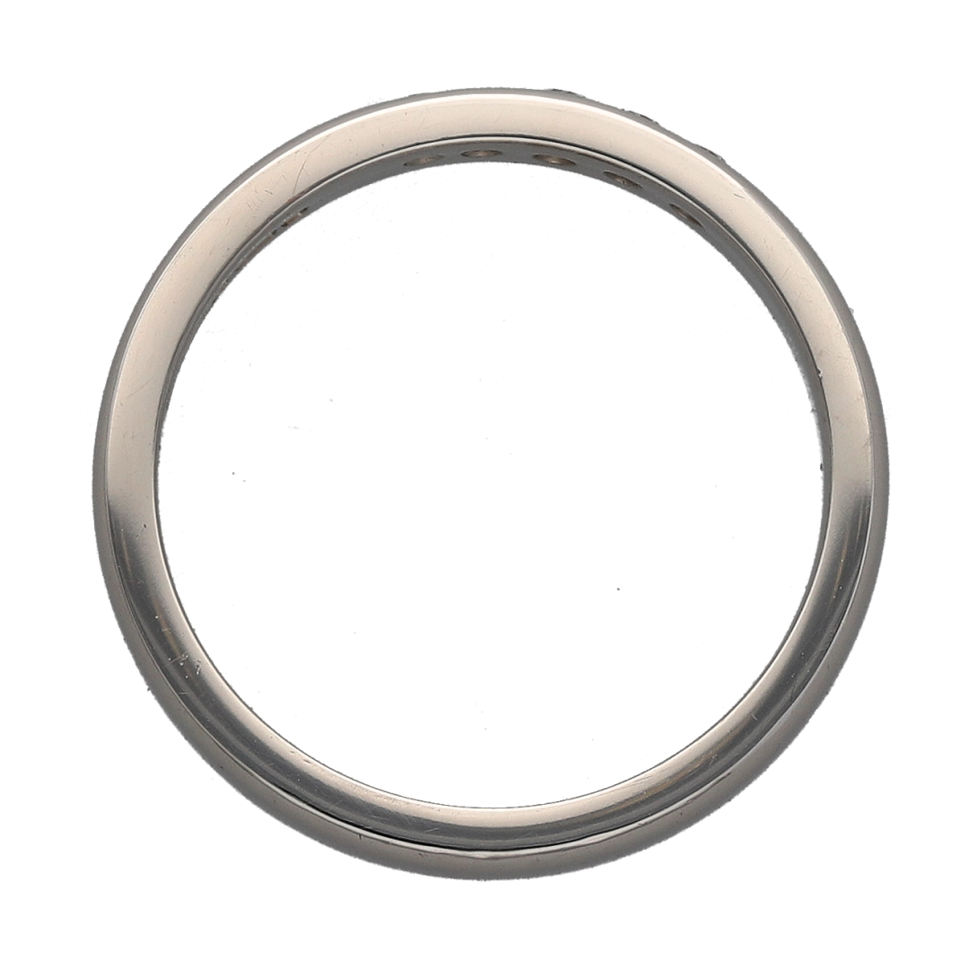18ct White Gold & Diamond Set Band Ring