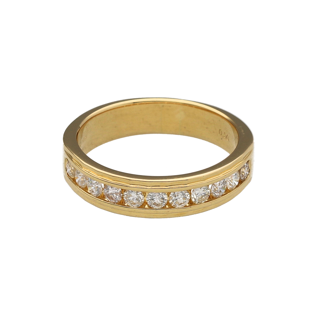18ct Gold & Diamond Set Band Ring