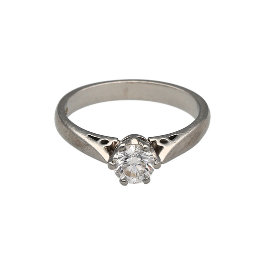 Platinum & Diamond Set Solitaire Ring