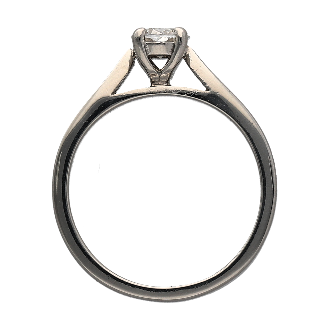 Platinum & Diamond Oval Solitaire Ring