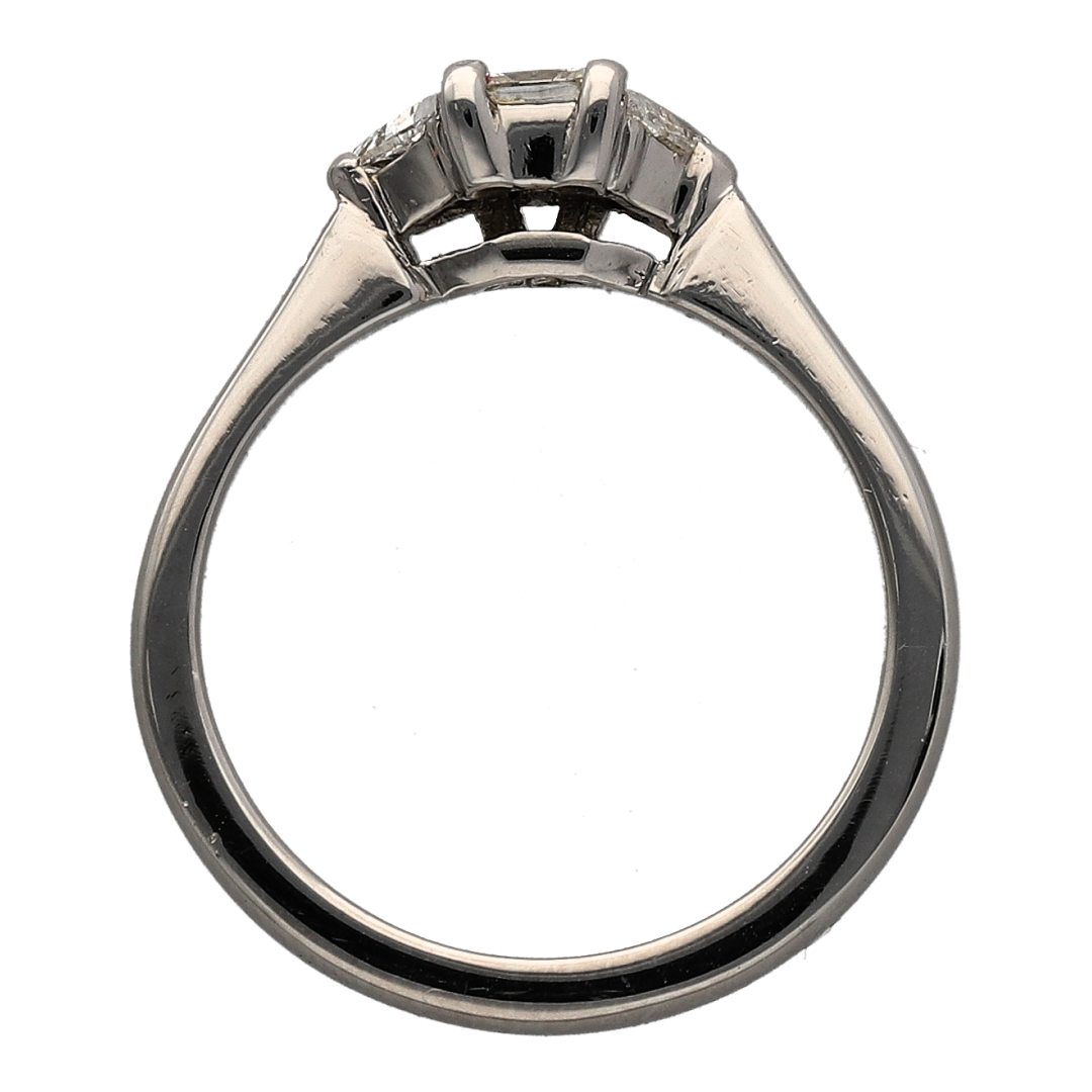 Platinum & Diamond Set Trilogy Ring