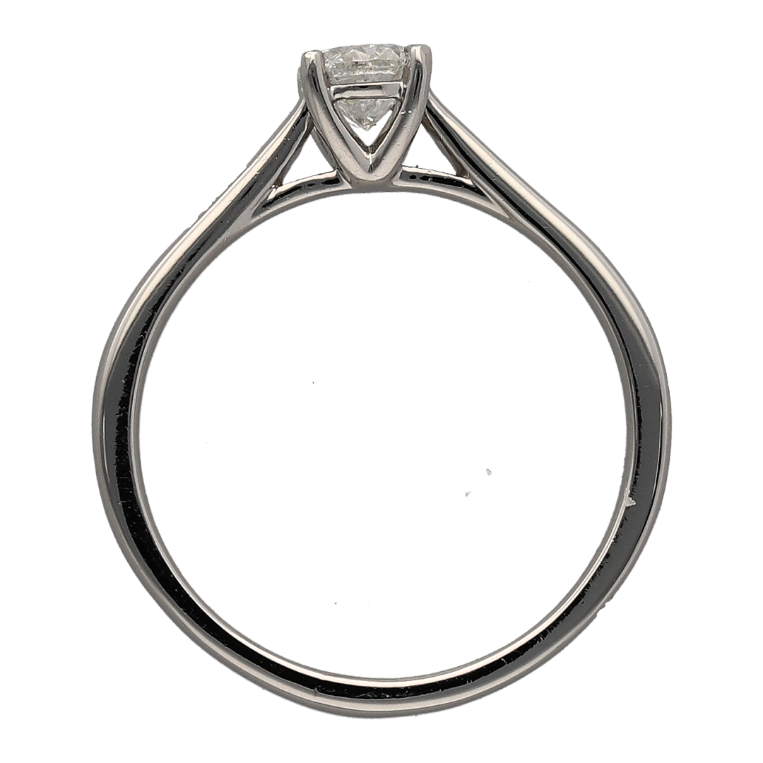 Platinum & Diamond Set Solitaire Ring