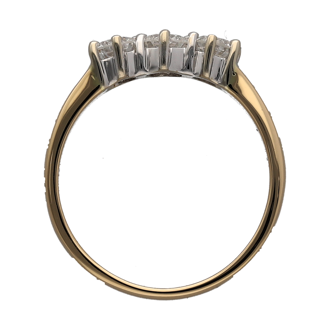 18ct Gold & Diamond Trilogy Ring