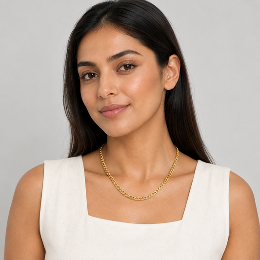 9ct Gold Double Curb Chain