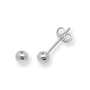 925 Silver 4mm Ball Stud Earrings