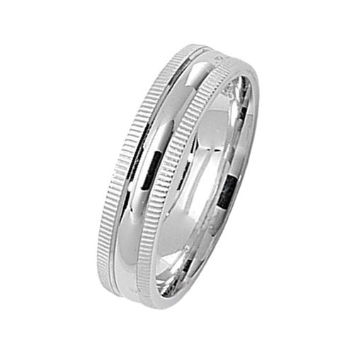 New 925 Silver 5mm Milgrain Wedding Band Ring