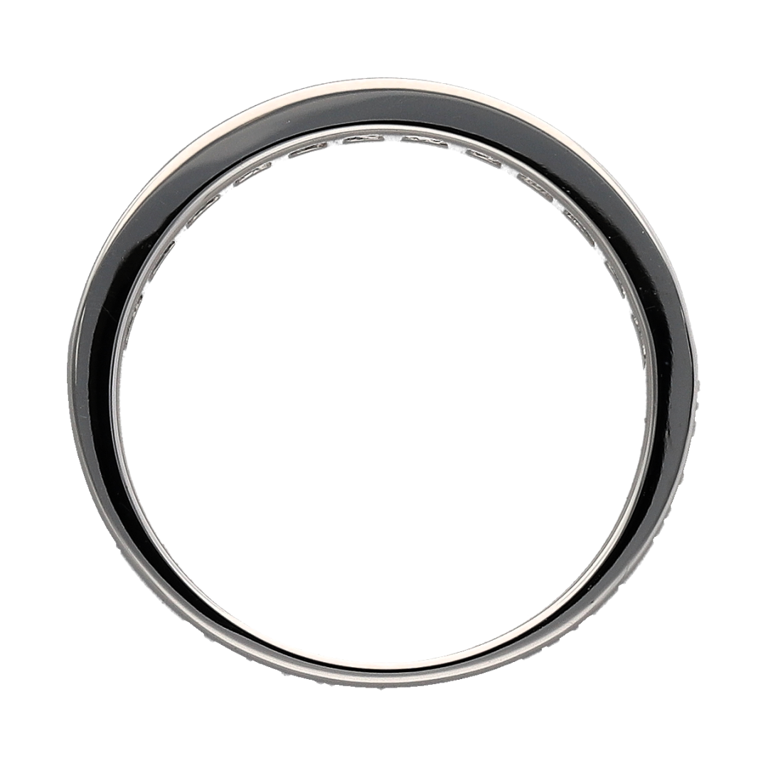 New 9ct White Gold & Diamond Set Band Ring