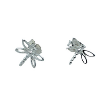 Load image into Gallery viewer, New 925 Silver Dragonfly Stud Earrings with the weight 2 grams

