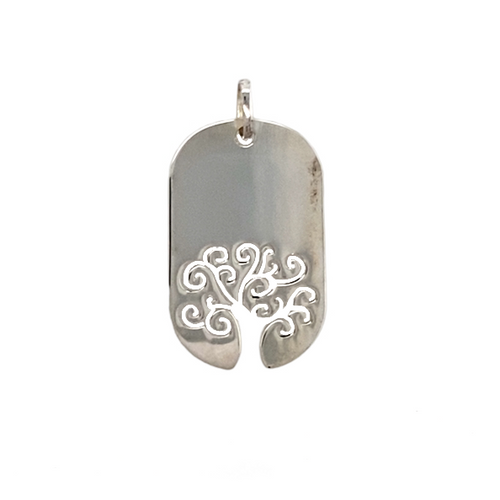 925 Silver Tree of Life Tag Pendant