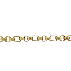 New 9ct Solid Gold Gypsy Style 9" Belcher Bracelet 36 grams