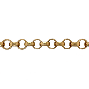 New 9ct Gold 7.25" Engraved Belcher Bracelet 26 grams