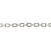 Load image into Gallery viewer, New 925 Silver &amp; Cubic Zirconia Set 26&quot; Patterned Belcher Chain
