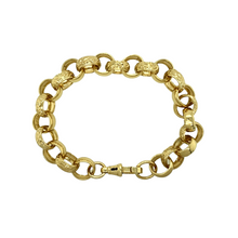 Load image into Gallery viewer, New 9ct Gold 9&quot; Patterned Belcher Bracelet
