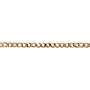 9ct Gold 7.75" Curb Bracelet