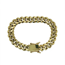 Load image into Gallery viewer, SALE New 9ct Gold 8.5&quot; English Cuban Bracelet 75 grams
