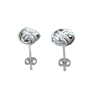 925 Silver 10mm Knot Stud Earrings