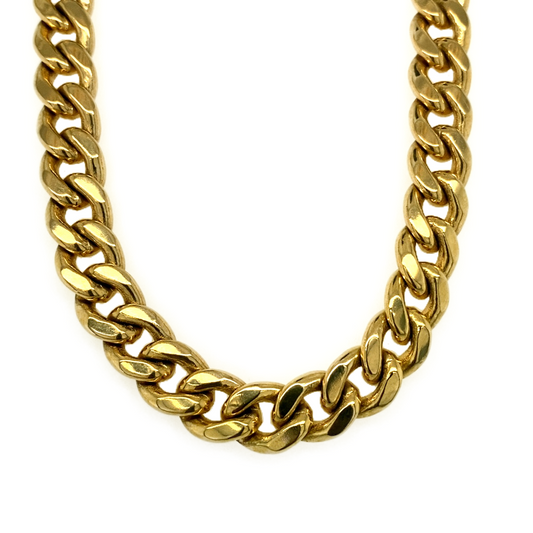 New 9ct Solid Gold 28" Italian Cuban Chain 145 grams
