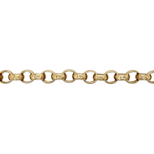 Load image into Gallery viewer, 9ct Gold 9&quot; Engraved Belcher Bracelet 29 grams
