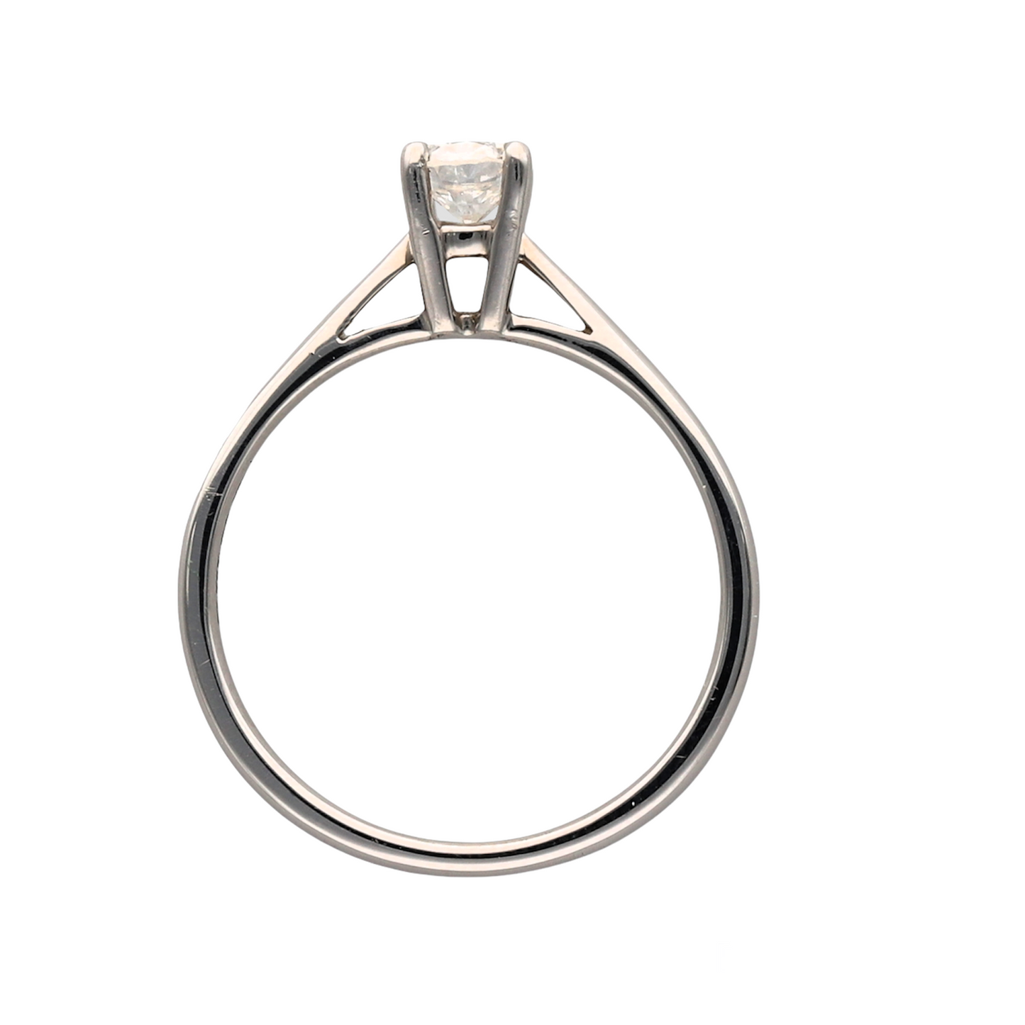New 9ct White Gold & 34pt Diamond Solitaire Ring
