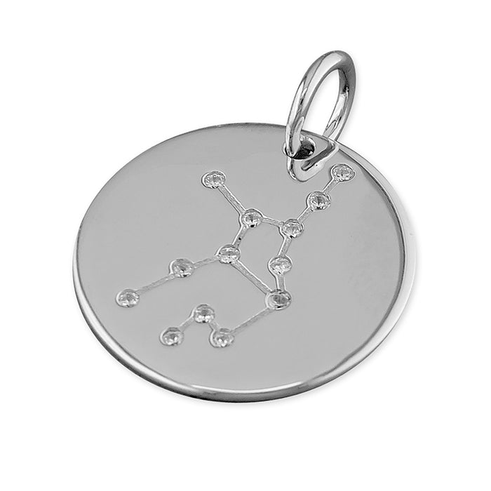 New 925 Silver & Cubic Zirconia Virgo Constellation Pendant