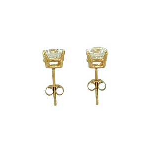 9ct Gold & 6mm Cubic Zirconia Stud Earrings