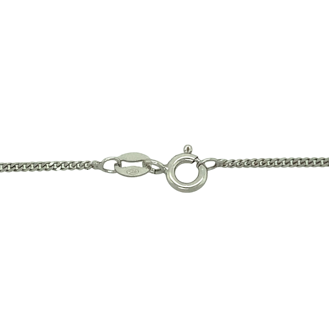 New 925 Silver September Birthstone Pendant 18"/20" Necklace
