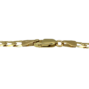 New 9ct Yellow Gold 7" Curb Bracelet with the weight 4.10 grams and link width 4mm