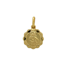 Load image into Gallery viewer, New 9ct Gold Scalloped Edge St Christopher Pendant

