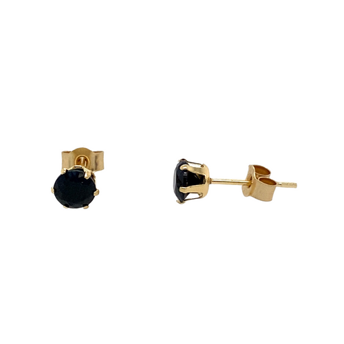 New 9ct Gold & Sapphire Stud Earrings
