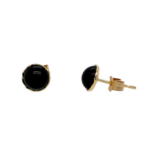 Load image into Gallery viewer, New 9ct Gold &amp; Onyx Stud Earrings
