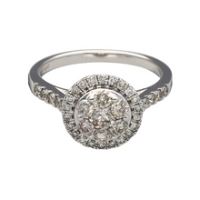 Load image into Gallery viewer, New 9ct White Gold &amp; Diamond Round Halo Ring
