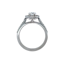 Load image into Gallery viewer, 18ct White Gold Brilliant Cut Diamond Halo Set Ring

