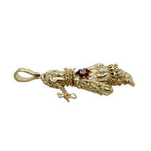 Load image into Gallery viewer, New 9ct Gold &amp; Gemstone Set Rag Doll Pendant
