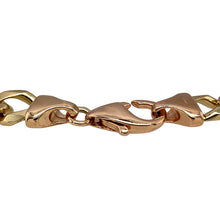 Load image into Gallery viewer, Preowned 9ct Yellow and Rose Gold 8.75&quot; Figaro Bracelet with the weight 26.80 grams and link width 9mm
