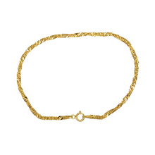 Load image into Gallery viewer, New 9ct Gold 7&quot; Singapore Bracelet
