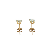 Load image into Gallery viewer, New 9ct Gold &amp; Blue Topaz Stud Earrings
