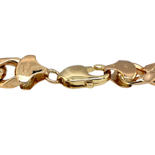 Load image into Gallery viewer, Preowned 9ct Yellow Gold 9&quot; Figaro Bracelet with the weight 45.60 grams and link width 11mm
